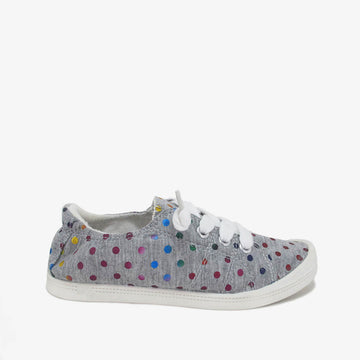 LOLLIE GREY MULTI POLKA DOT